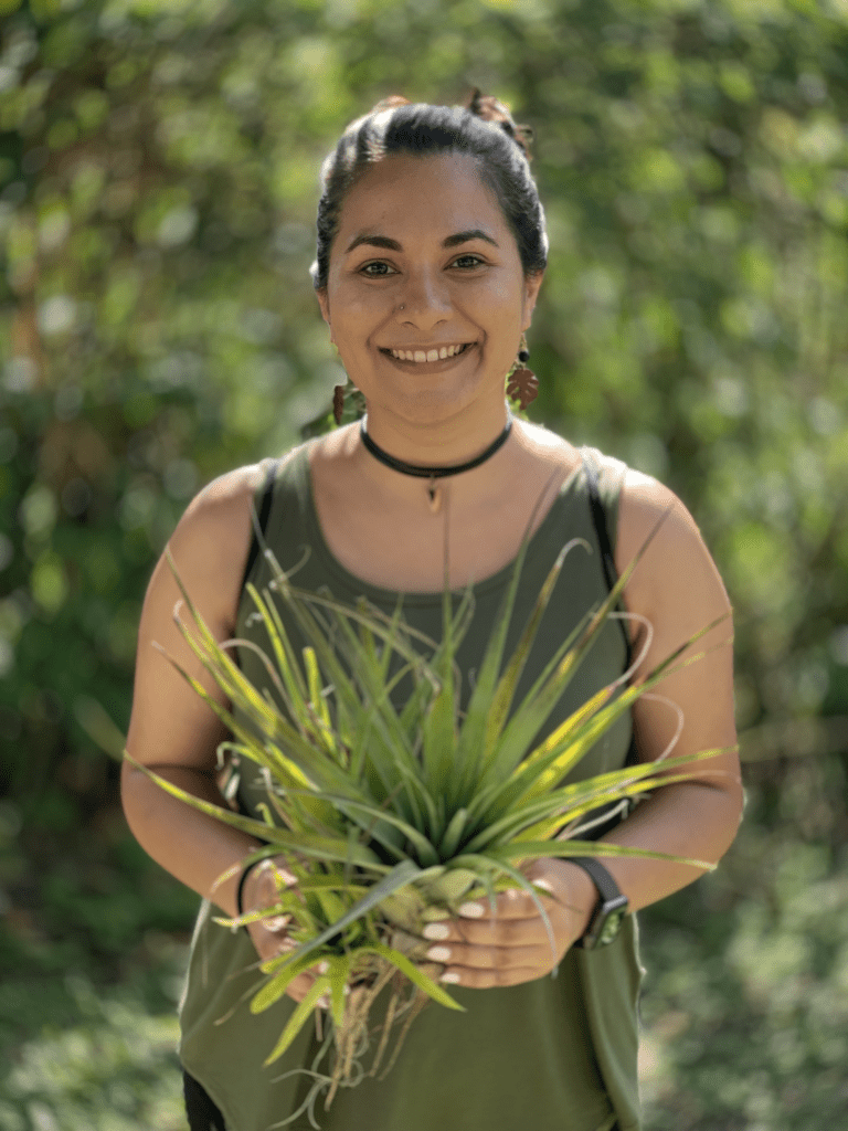 Jocelyn with plants